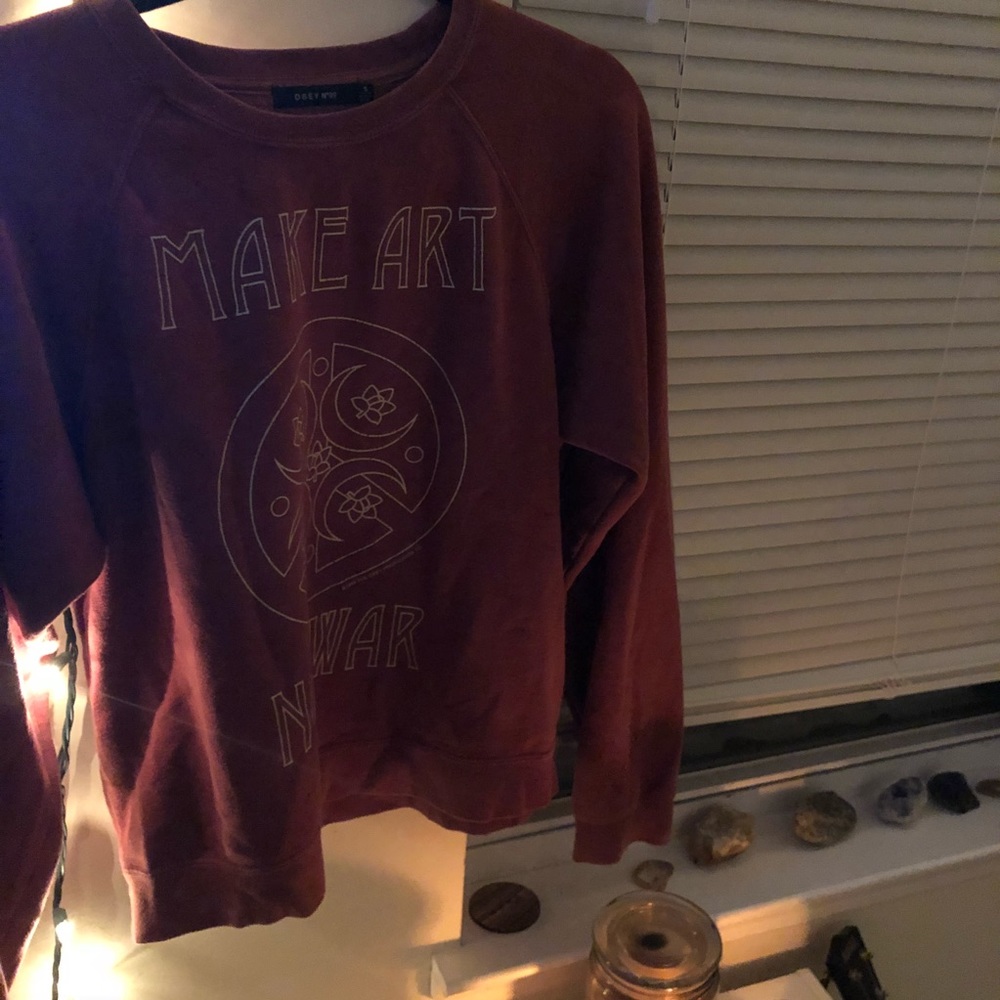 make art not war jumper